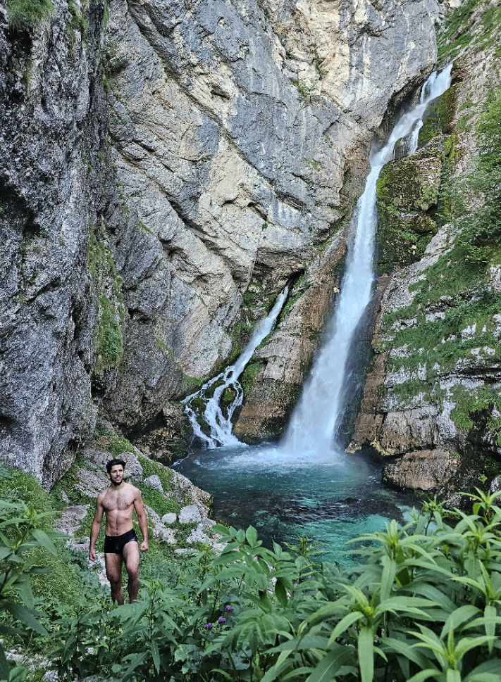 Mountain hike break